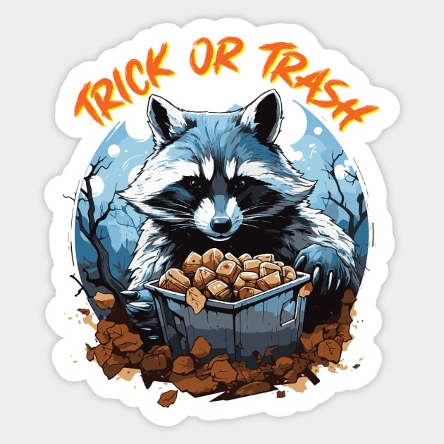 Trick Or Trash Sticker by vectrus